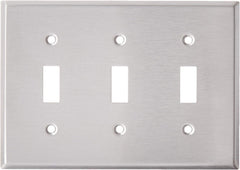 Leviton 84011 3-Gang Toggle Switch Wall Plate Standard Size Replacement MPN