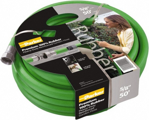 PARKER Parker RGR5850 Garden Hose 50 Ft 5/8 in Rubber Green 125 Psi