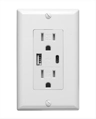 CYBER TECH LIGHTING Cyber Tech Lighting OT2-CA2USB Multi-Plug USB Wall Outlet 15A 125V (2 Sockets)