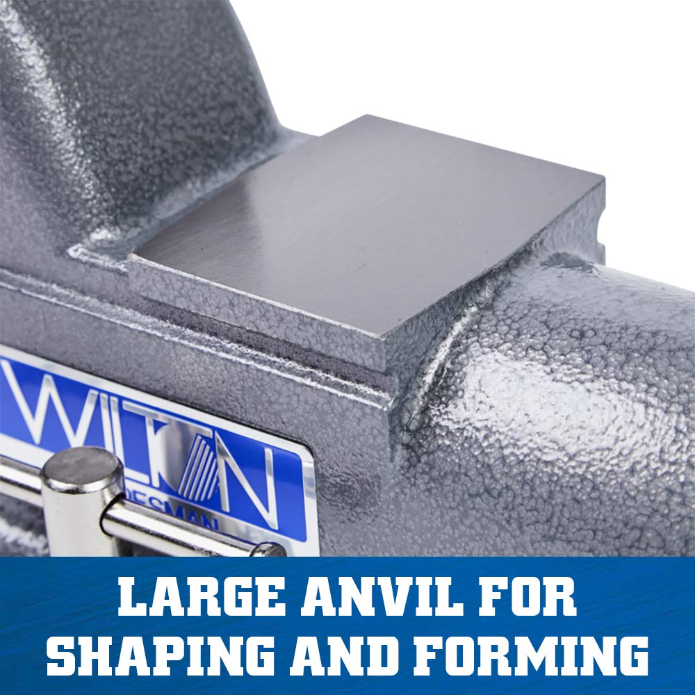 WILTON Wilton 28807 Tradesman Bench Vise 6-1/2 Inch Jaw Width 4 Inch Throat Depth 360-Degree Swivel