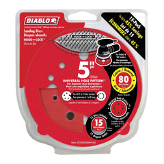 DIABLO Diablo DCD050080H15G Sanding Disc 5 in. 15-Pack 59KC97