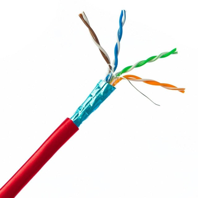 Generic / Unbranded Cat 6 Cmp Plenum Network Cable 1000 Ft Red Pull Box