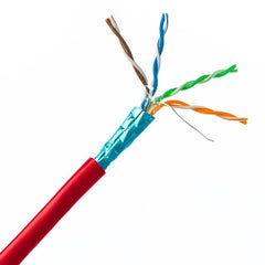 Generic / Unbranded Cat 6 Cmp Plenum Network Cable 1000 Ft Red Pull Box