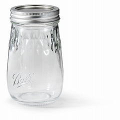 BALL Rubbermaid Inc/jarden 1440061199 Flute Jar 16 Oz 4 Pack