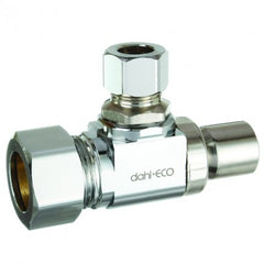 DAHL Dahl Valve 616SS-33-31 Mini-Ball Valve Supply Stop 5/8 OD Comp x 3/8 OD Comp