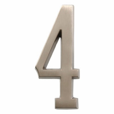 HILLMAN Hillman Fasteners 843284 Adhesive House Number 4 Nickel
