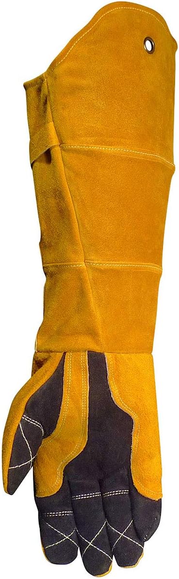 CAIMAN Caiman 1878-5 Premium Split Deerskin MIG/Stick Welding Gloves with Foam Insulation 21-inch
