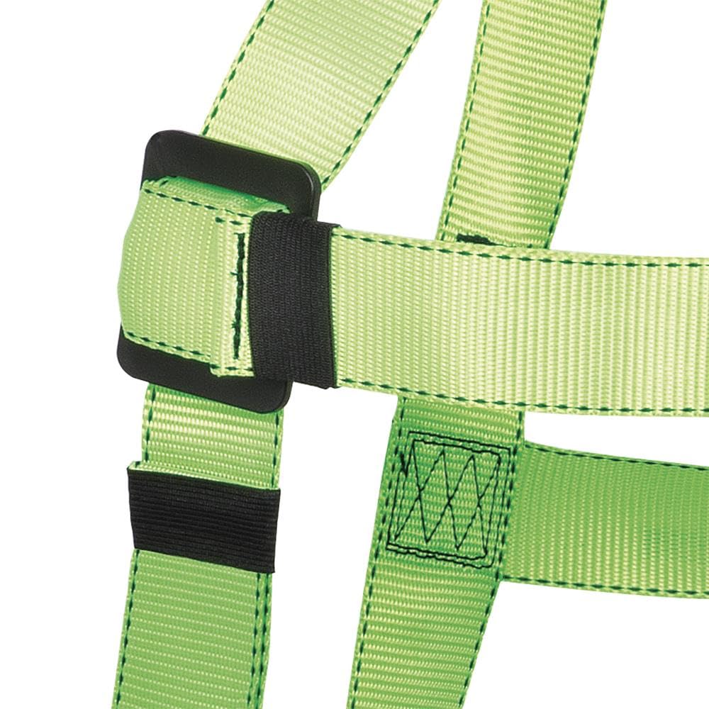PEAKWORKS Peakworks V8255225 Fall Protection Full Body Safety Harness with Positioning Belt, Hi Vis Green/Black, XXL