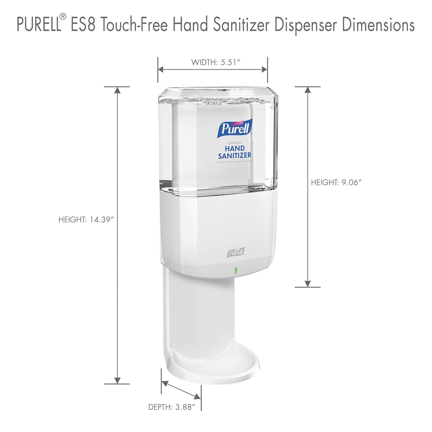 PURELL Purell 7720-01 ES8 Automatic Hand Sanitizer Dispenser 1200 mL