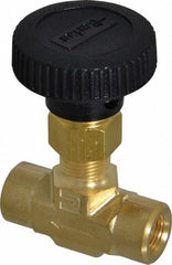 PARKER Parker 2F-V4LN-B Needle Valve 1/8 Inch Fnpt Brass 3000 Psi