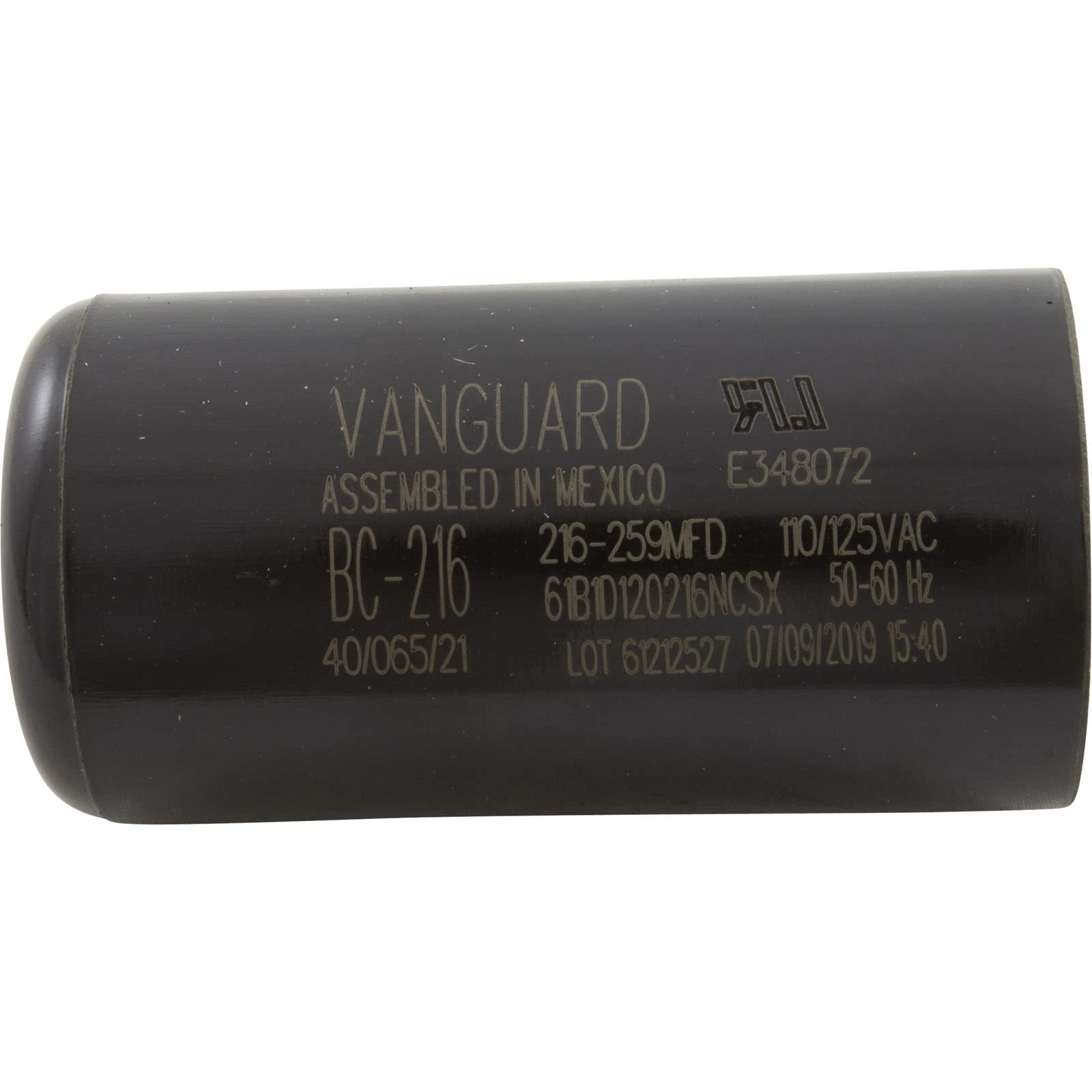 VANGUARD Vanguard BC-216 Start Capacitor 216-259 MFD 115v 1-7/16 x 2-3/4