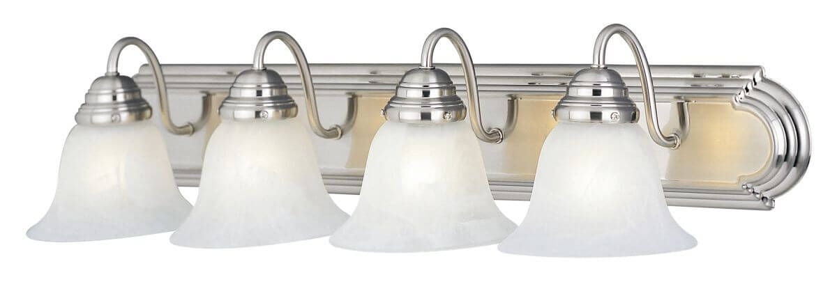 MAXIM LIGHTING Maxim Lighting 8014MRSN Essentials 4-Light Bath Vanity 240W (30 Inch)