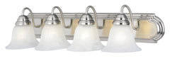 MAXIM LIGHTING Maxim Lighting 8014MRSN Essentials 4-Light Bath Vanity 240W (30 Inch)