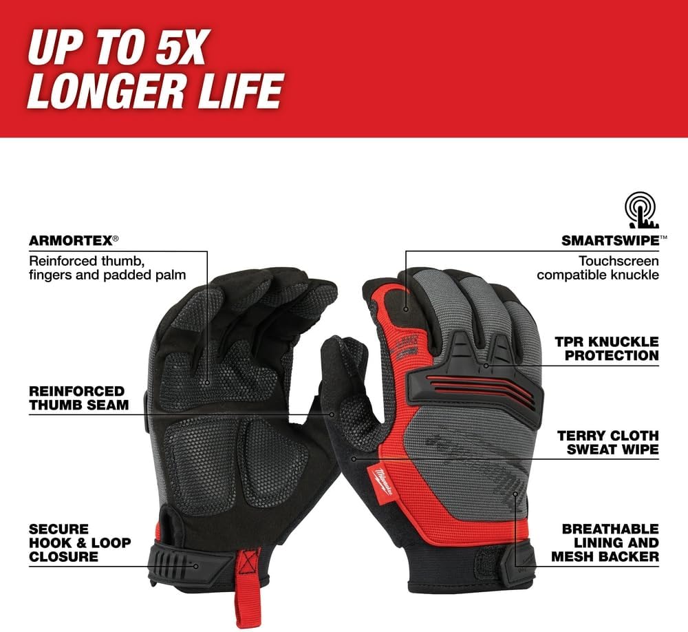 MILWAUKEE Milwaukee 48-22-8733 Demolition Gloves X-Large