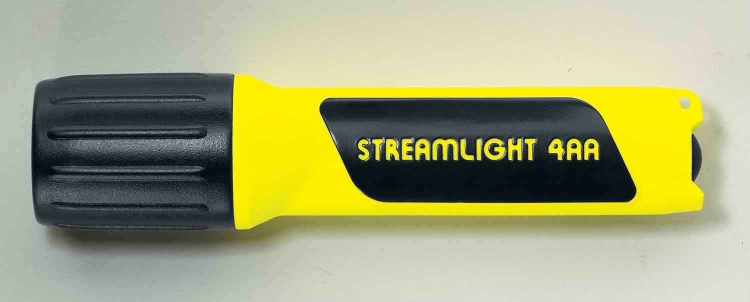 STREAMLIGHT Streamlight 68200 4AA ProPolymer LED Flashlight with White LEDs, Yellow - 67 Lumens