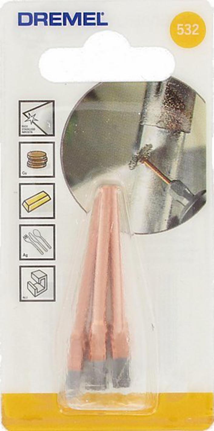 DREMEL Dremel 532-02 Stainless Steel Brushes 2 Pack 1/8 Diameter