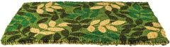 Notrax C11S1830GL Green Leaf Handmade Natural Coir Doormat Entry Mat for Indoor or Outdoor Use 18x30