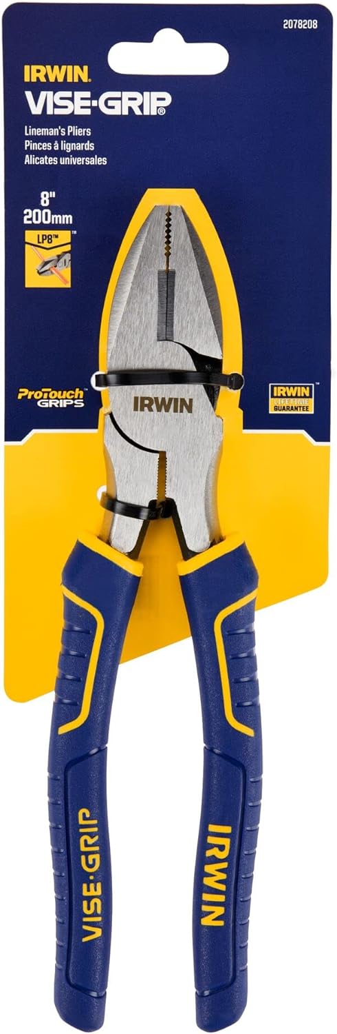 IRWIN Irwin 2078208 Vise-Grip Lineman's Pliers 8-Inch