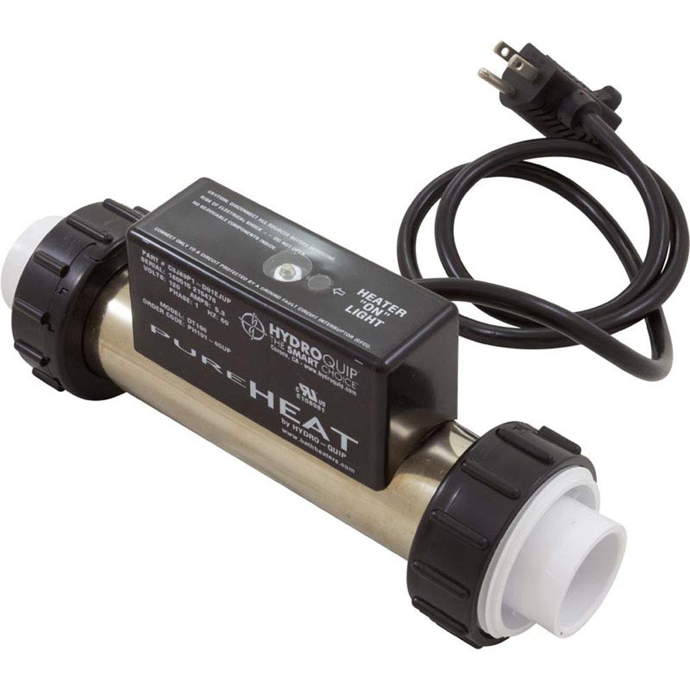 HYDROQUIP Hydro Quip PH101-65UP Heater Bath H-Q Inline 650W 1.5 x 7