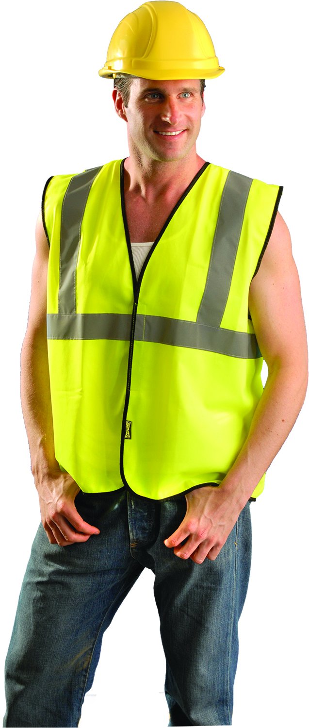 OCCUNOMIX Occunomix ECO-G-YS/M Class 2 Type R High Visibility Safety Vest Small Medium Yellow