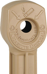 Justrite 26800B Cease-Fire Cigarette Butt Receptacle 4 Gallon Beige