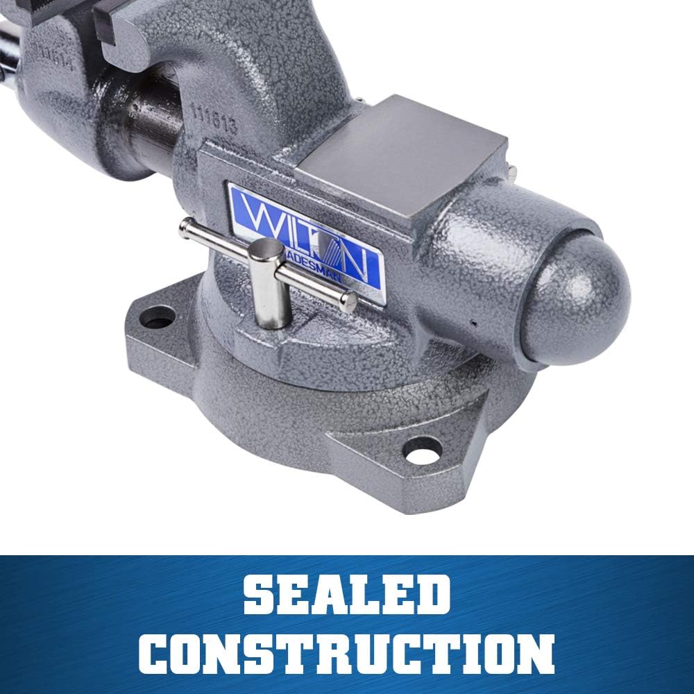 WILTON Wilton 28806 Tradesman Vise 5-1/2 Jaw Width 5 Jaw Opening 3-3/4 Throat