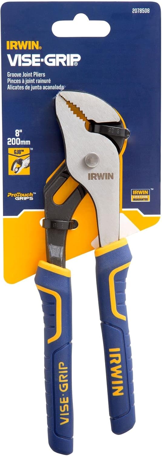IRWIN IRWIN 2078508 VISE-GRIP Groove Joint V-Jaw Pliers 8 Inch