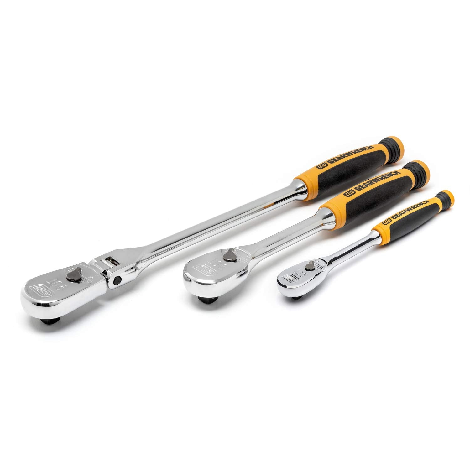 GEARWRENCH Gearwrench 81203T Ratchet Set 90 Tooth Cushion Grip 3 Pc