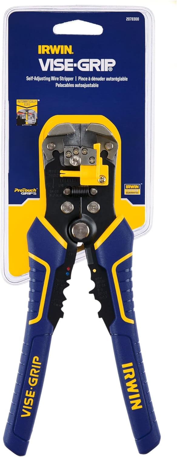IRWIN IRWIN 2078300 Vise-Grip Wire Stripper 2 Inch Jaw Cuts 10-24 AWG ProTouch Grip