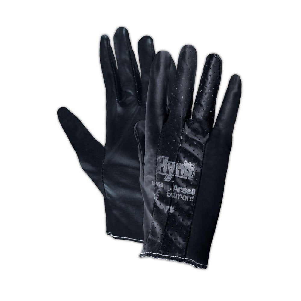 ANSELL Ansell 103577 Hynit Size M Rubber Work Reusable Gloves in Blue