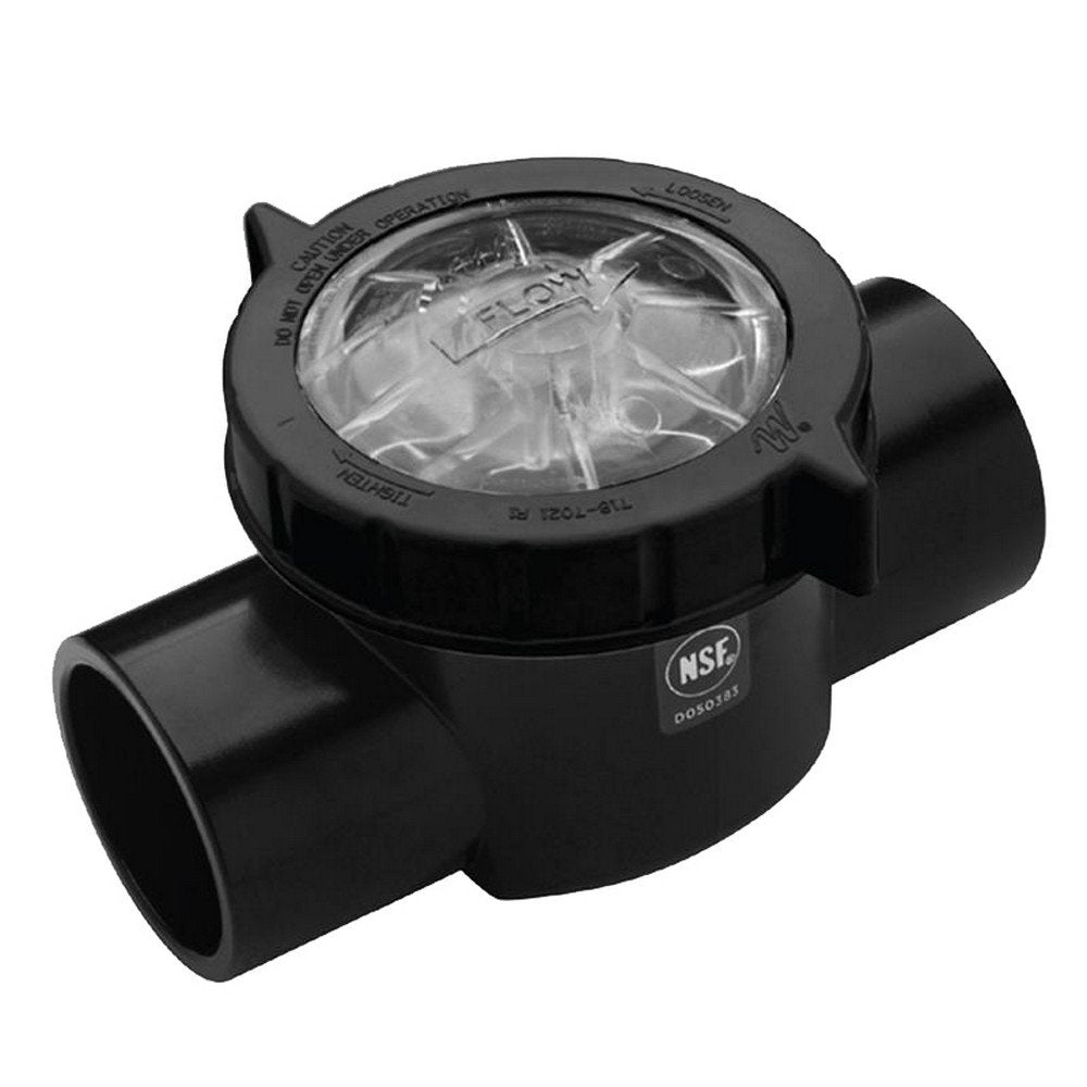 WATERWAY PLASTICS Waterway 600-7030 TruSeal Check Valve 1-1/2 Socket x 2 Spigot Straight Body
