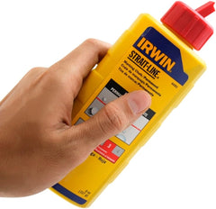 IRWIN 64902 Tools STRAIT-LINE Permanent Marking Chalk 8-ounce Red