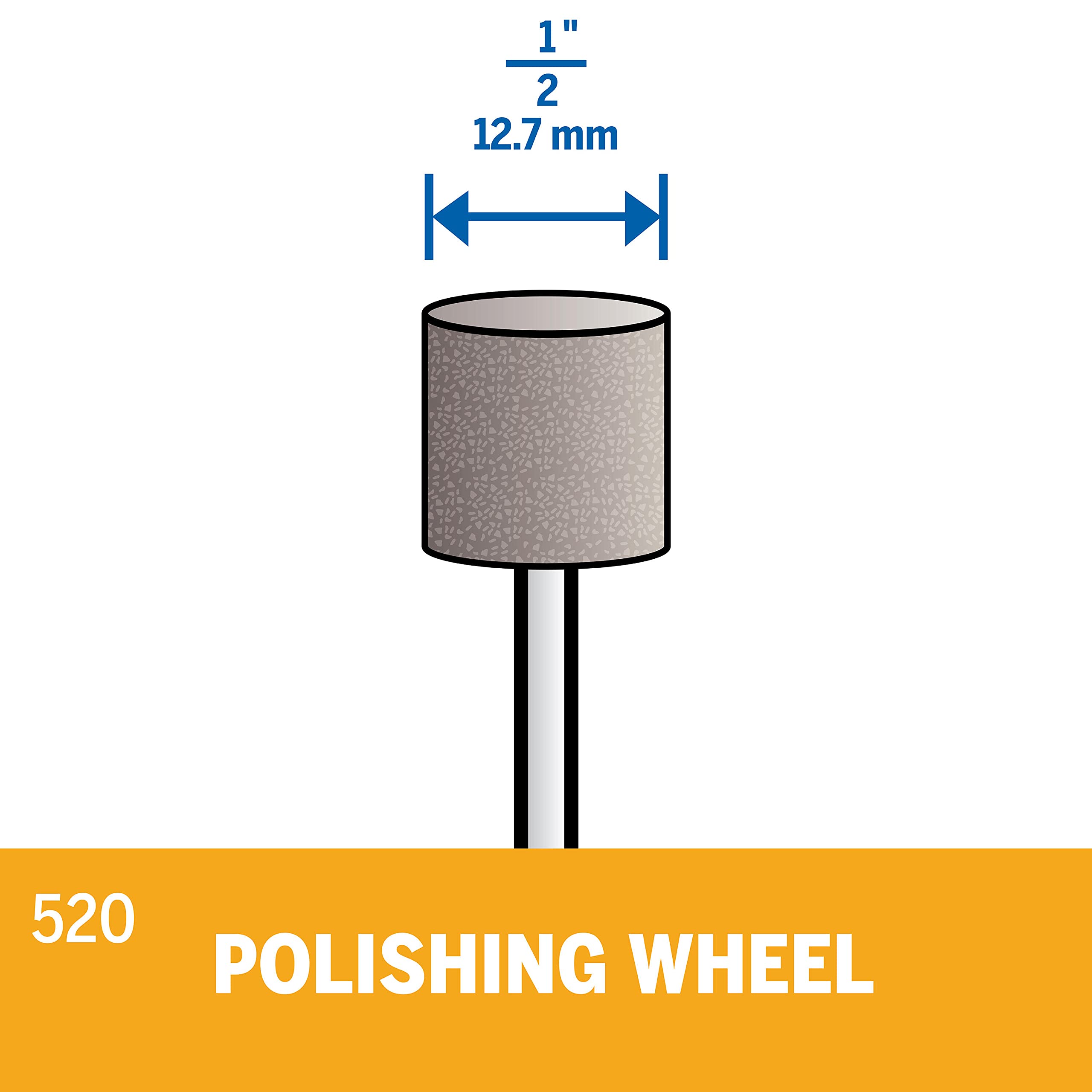 DREMEL Dremel 520-02 Impregnated Wheel 1/2 Inch Diameter 2 Pack