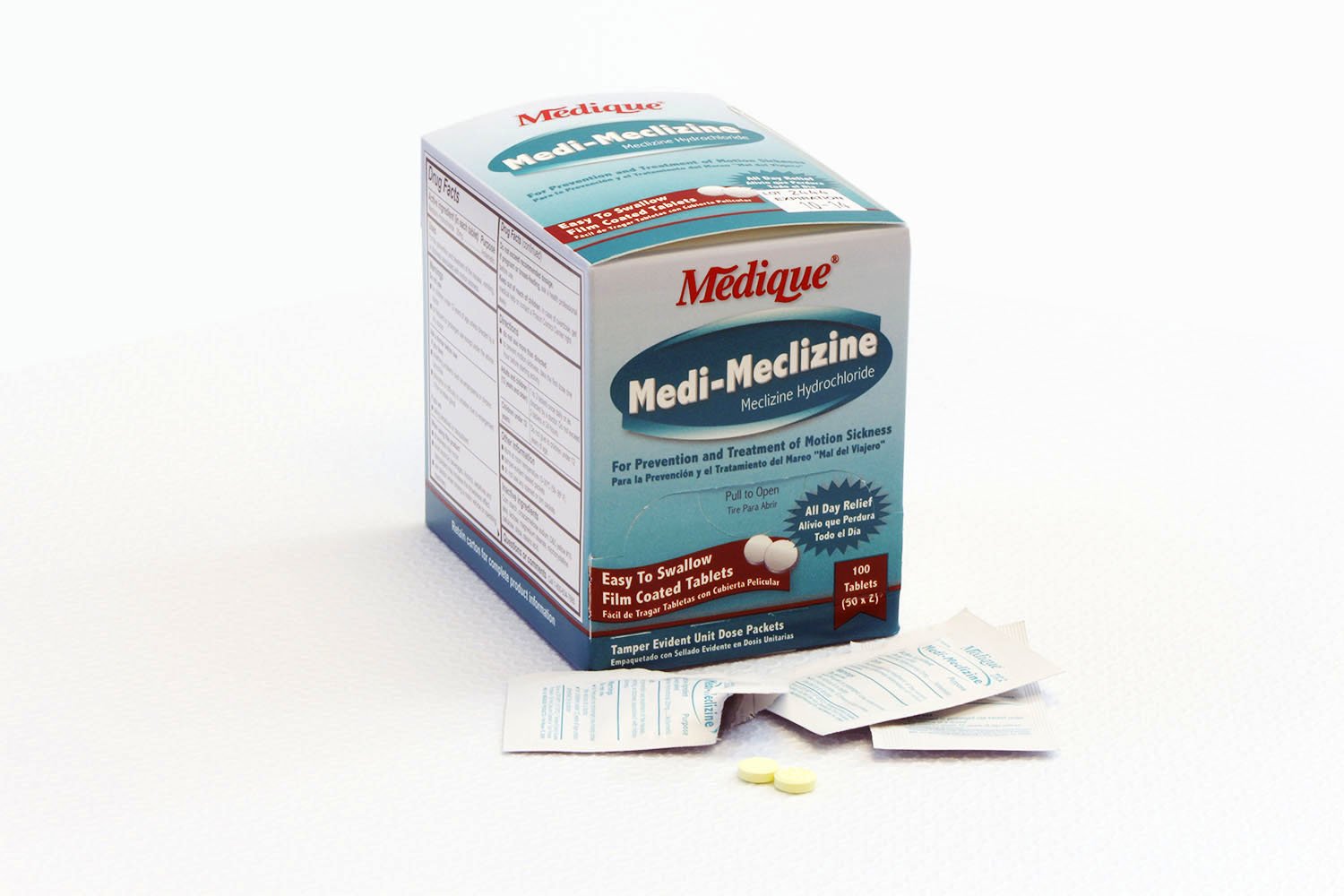 MEDIQUE Medique 47915 Medi-Meclizine Motion Sickness Medication - 500 Tablets