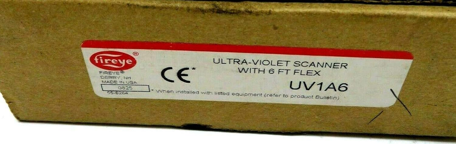 FIREYE Fireye UV1A6 UV Scanner 1/2 NPT Connector 6 FT Conduit Replaces UV1