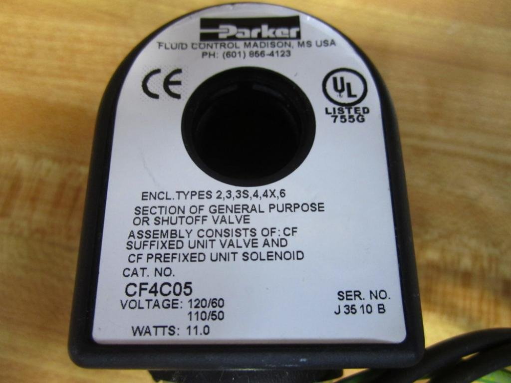 PARKER Parker CF4C05 Solenoid Valve Controller 120V NEMA 4 Coil 11 Watt