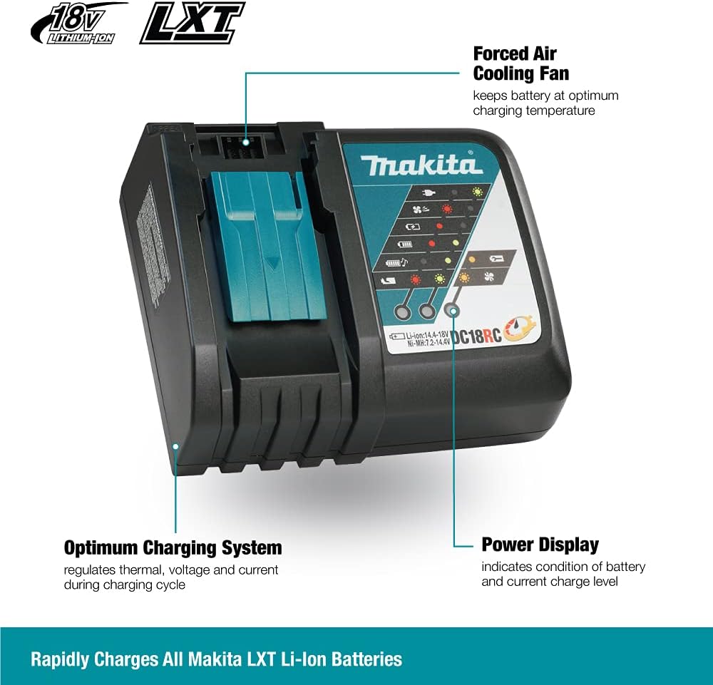 MAKITA Makita DC18RC Rapid Optimum Charger 18V Lithium-Ion 1-Port