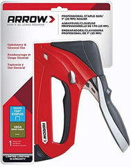 Arrow Fastener T50RED Pro Staple Gun Ergonomic Heavy-duty