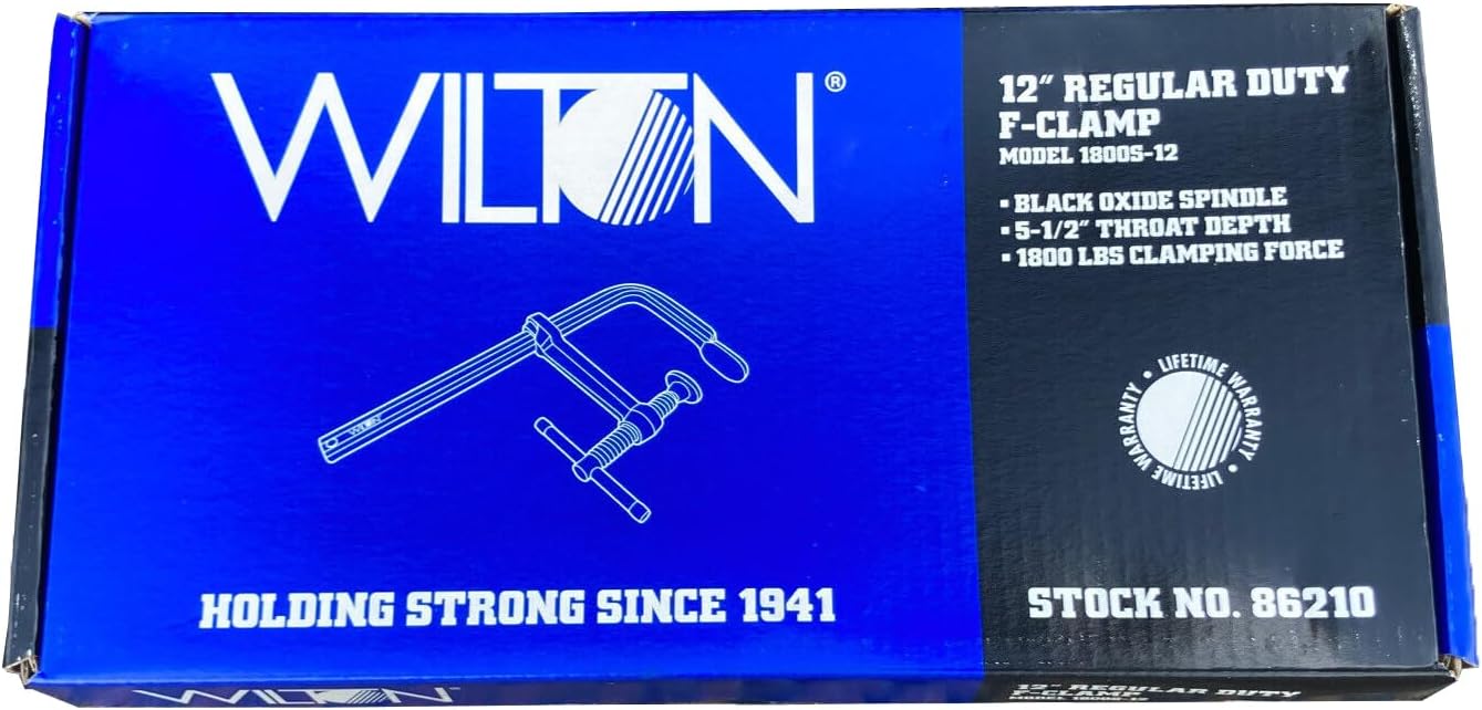 WILTON Wilton 86210 Regular Duty F-Clamp 12 Inch 5-1/2 Inch Throat