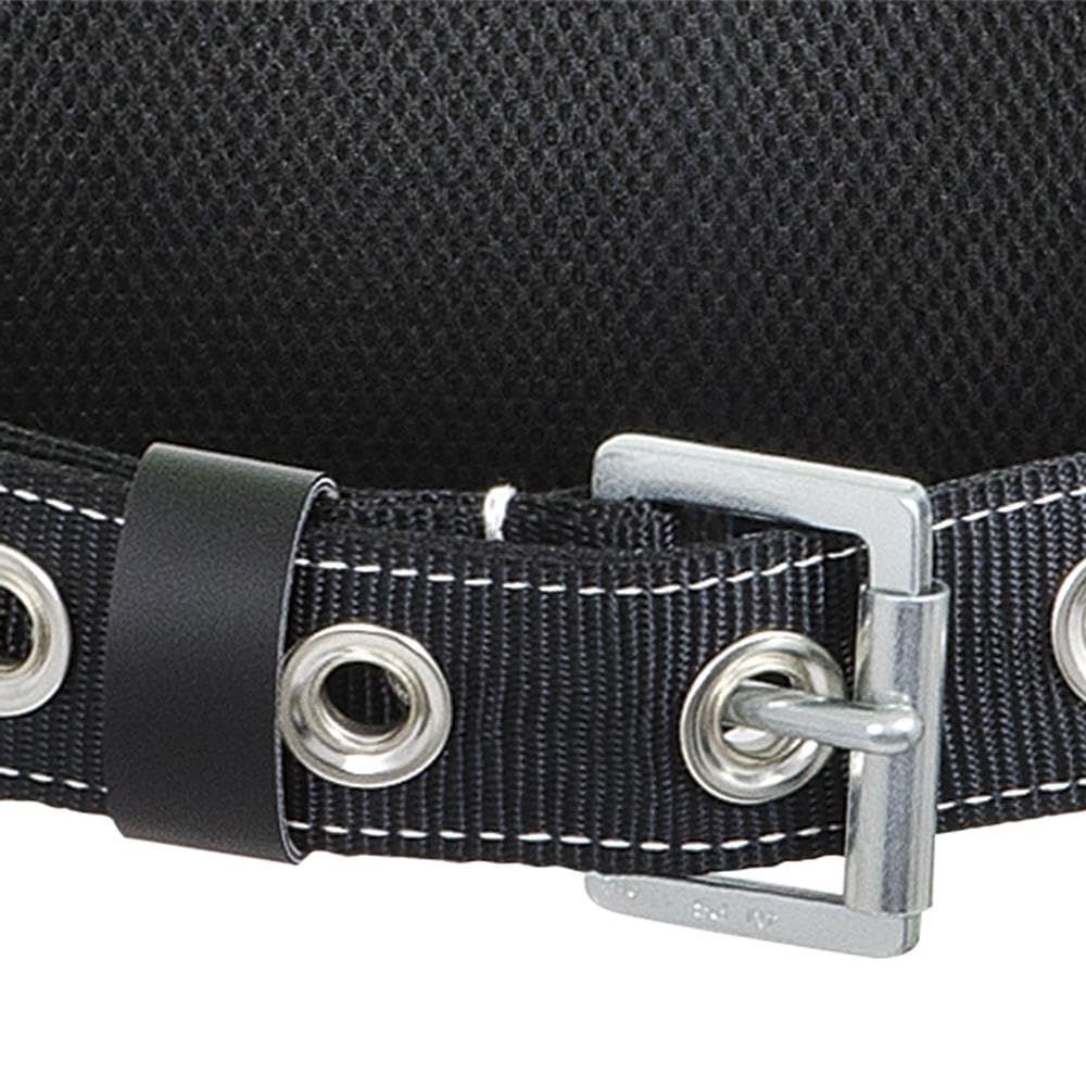 PEAKWORKS Peakworks V8255223 Fall Protection Full Body Safety Harness with Positioning Belt, Padded Lumbar Support, Back & Side D-Rings, Pass Thru Leg Buckles, Large