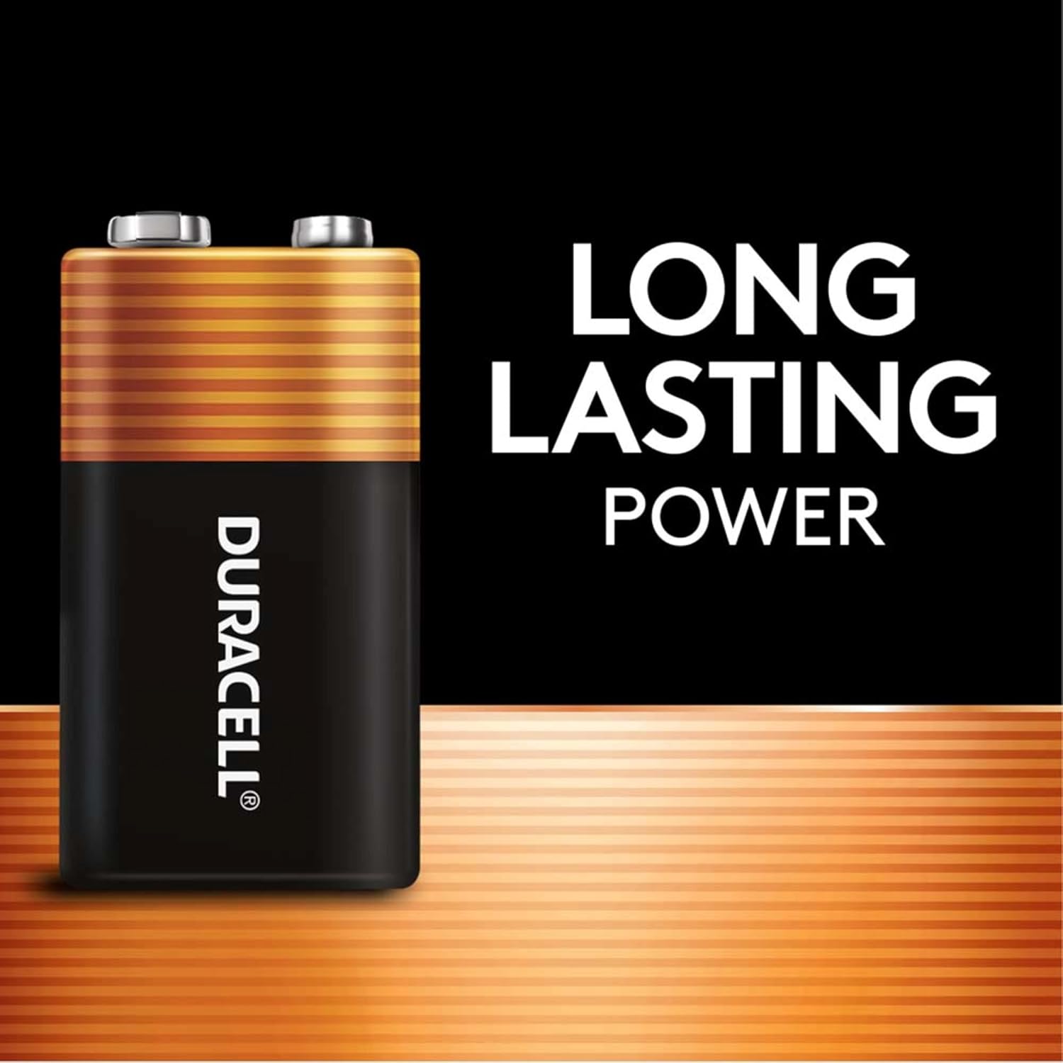 DURACELL Duracell DURMN1604B2Z CopperTop 9V Alkaline Battery 2 Pack - Long Lasting Power