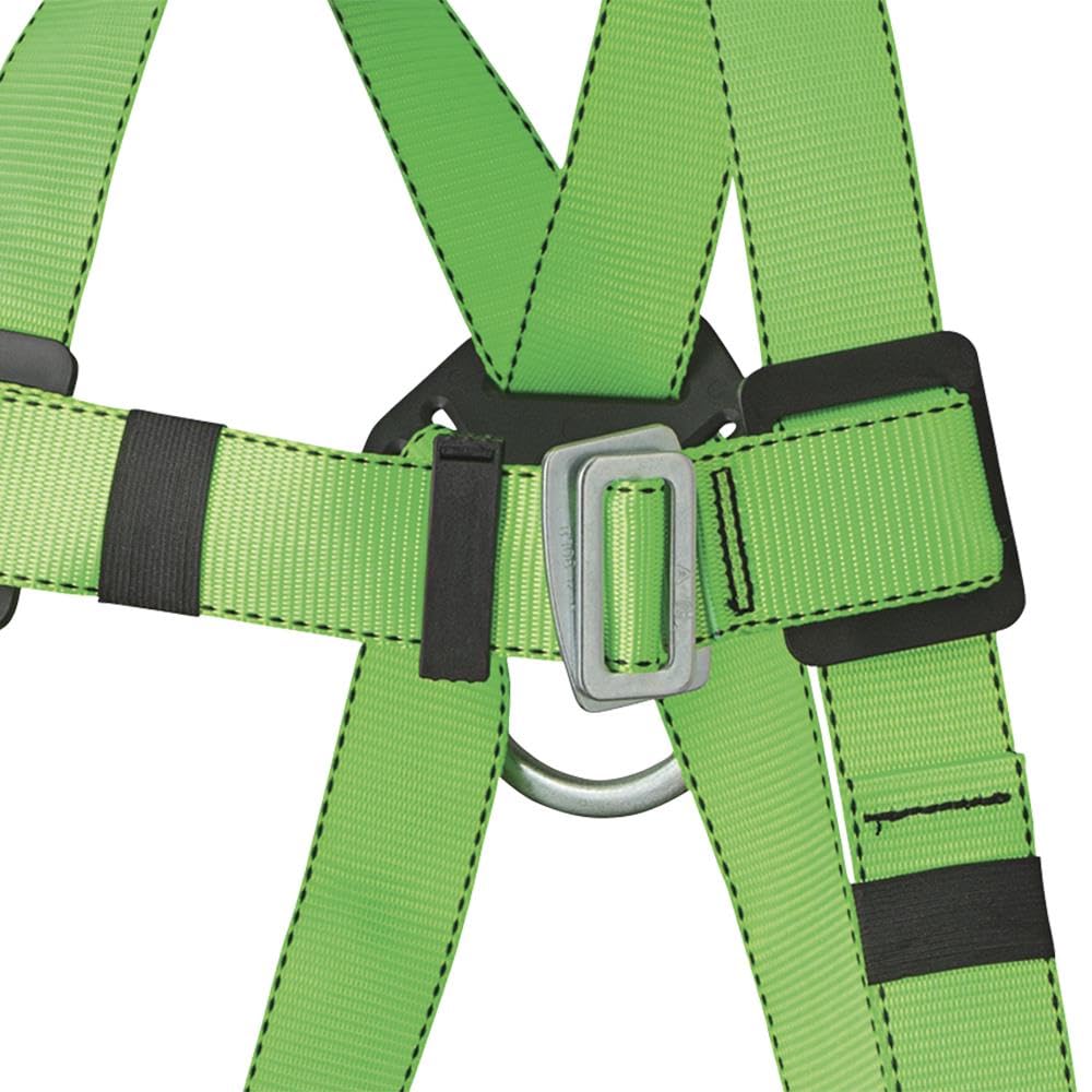 PEAKWORKS Peakworks V8002030 Full Body Safety Harness 310 lb Capacity Hi-Vis Green Universal Fit