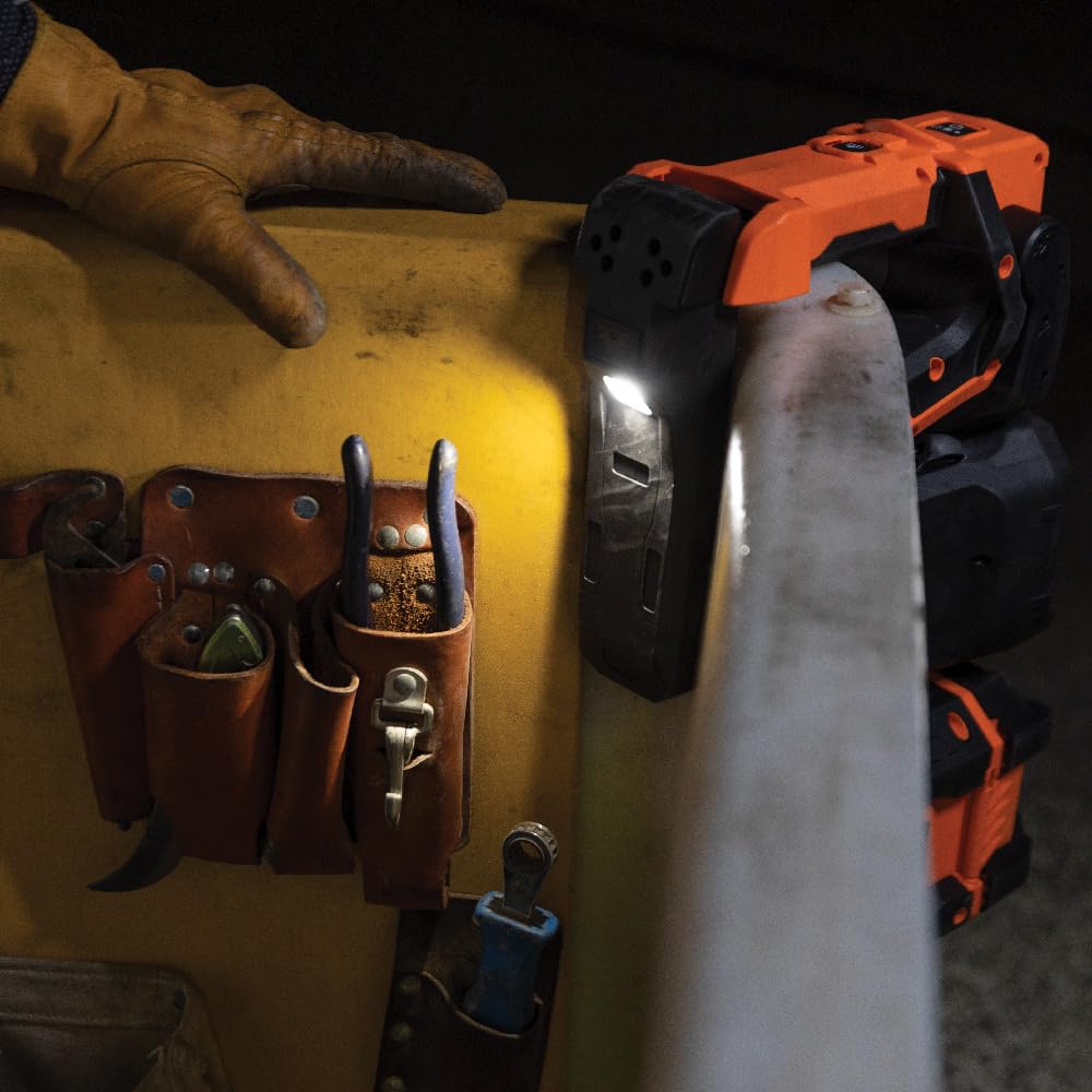 KLEIN TOOLS Klein Tools BAT20UBL1 Cordless Utility LED Light Kit Up to 2500 Lumens 4 Ah Batteries and Charger