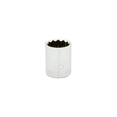 GEARWRENCH Gearwrench 80491 3/8 Drive 12 Point Standard Metric Socket 15 mm