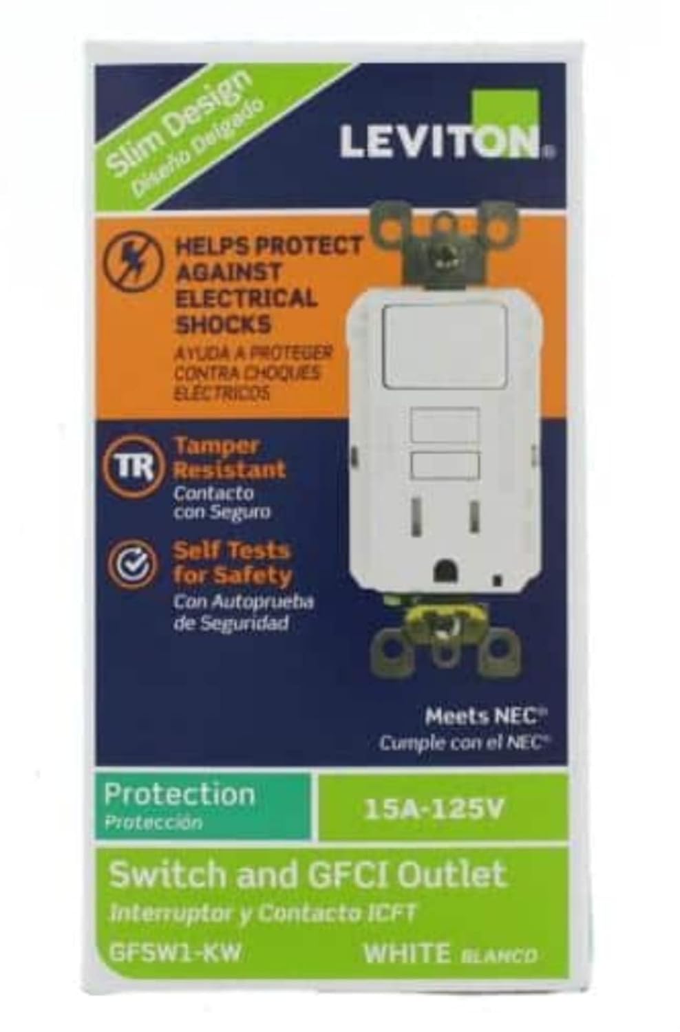 LEVITON GFSW1-KW RELAYS & SWITCHES