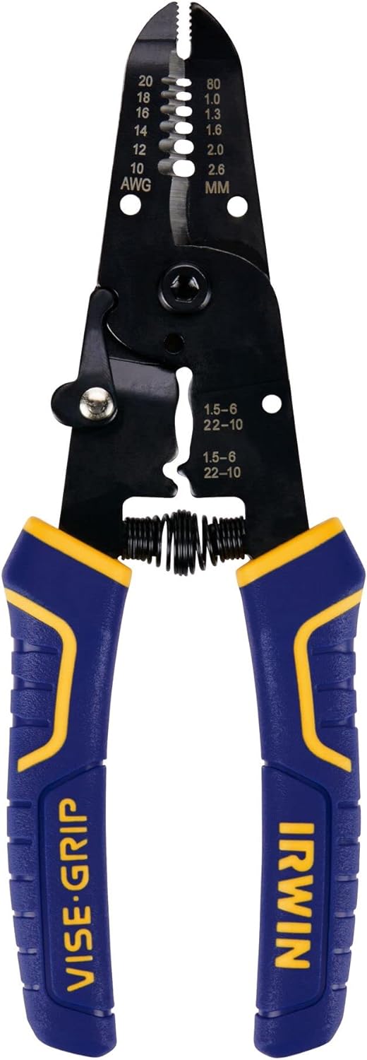 IRWIN IRWIN 2078317 VISE-GRIP 7 Wire Stripping and Cutter Tool with Protouch Grip Handle