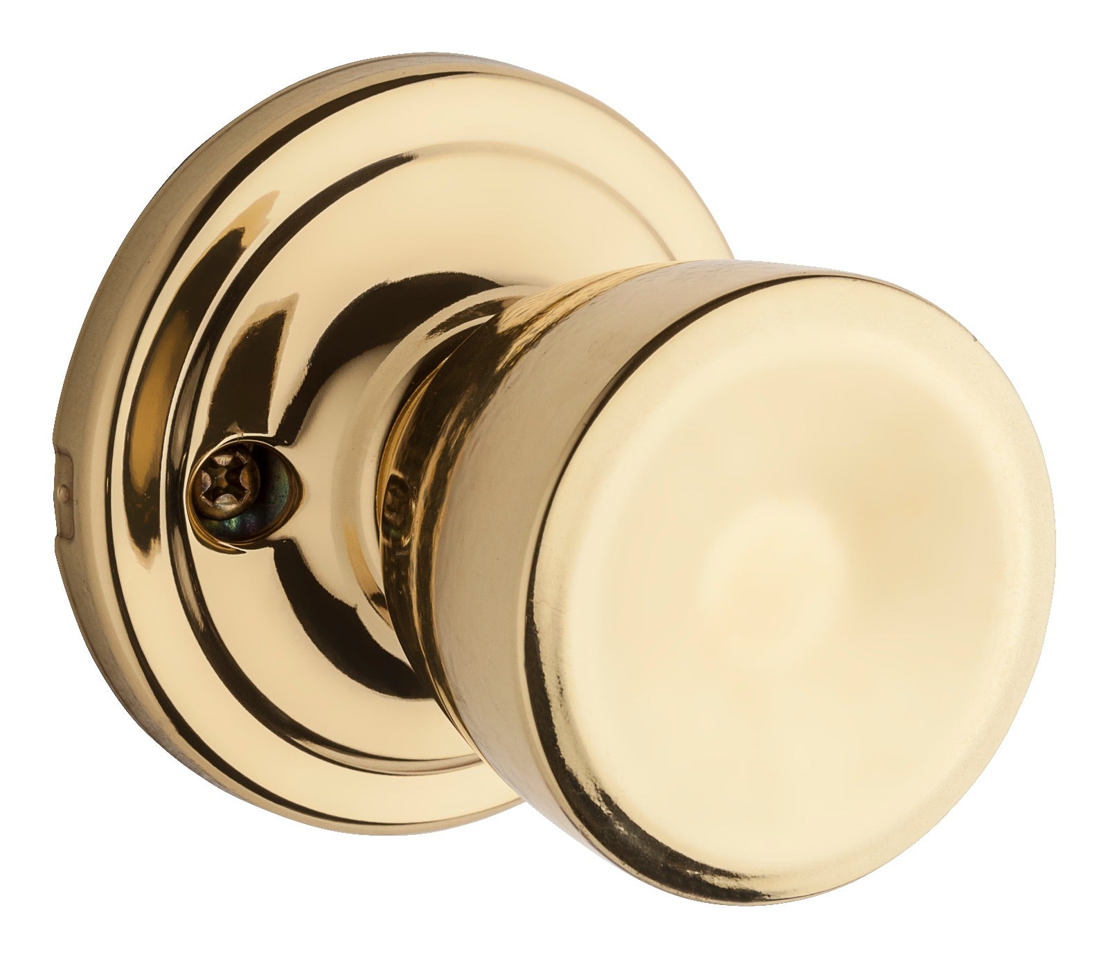 KWIKSET Kwikset 788A-3 Abbey Knob Half Dummy Lock Bright Brass