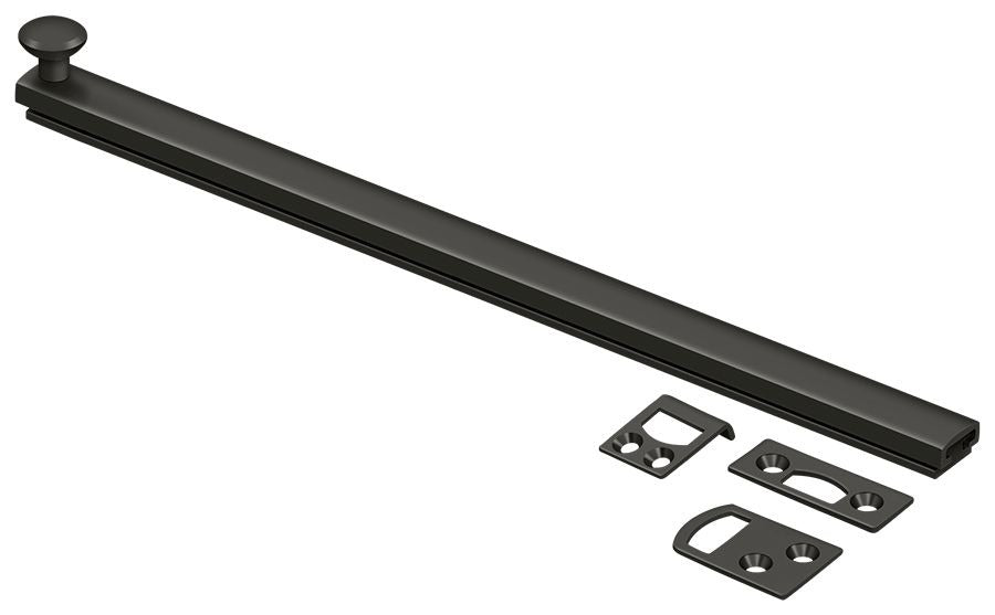 DELTANA Deltana 12SBCS10B Surface Bolt 12in Concealed Screw Oil Rubbed Bronze