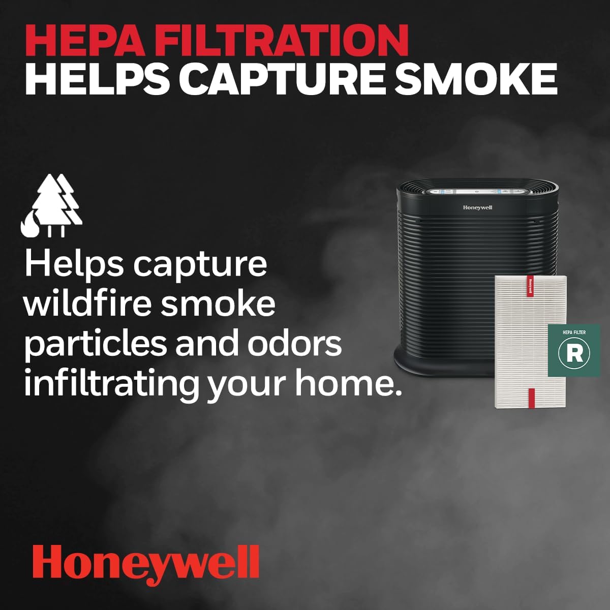 HONEYWELL Honeywell HPA300 True HEPA Air Purifier Extra Large Room Black