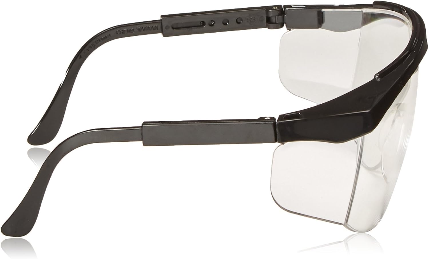 MCR SAFETY MCR Safety SS010 Stratos Safety Glasses Polycarbonate Uncoated Lens, Nylon Black Frame, 1 Pair